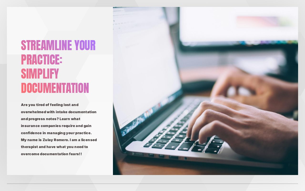 Streamline your Practice: Simplify Documentation